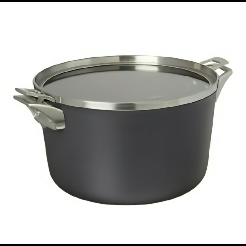 New CALPHALON PREMIER Space Saving Flat Double Handle Glass Lid ONLY